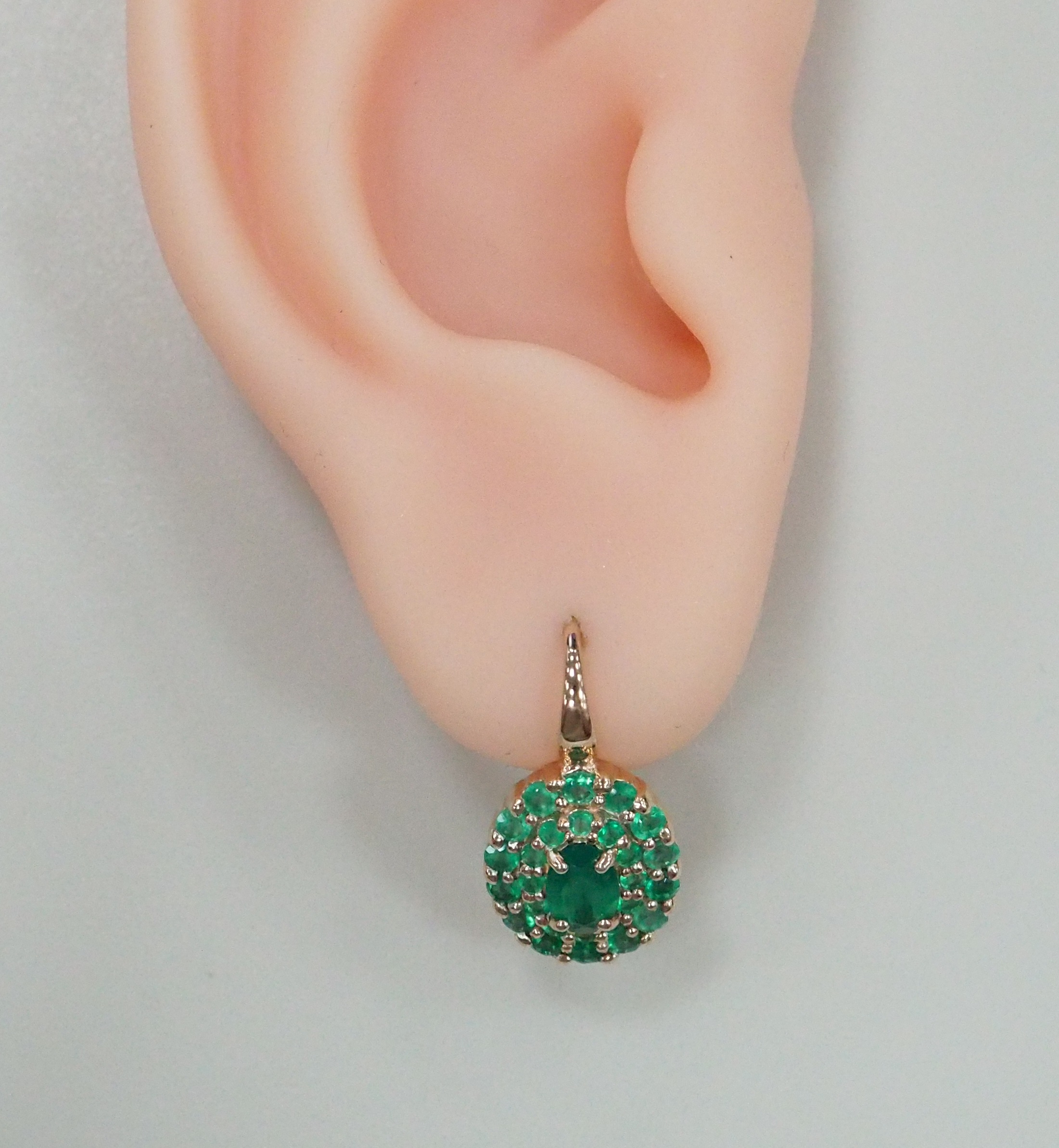 Серебряные серьги с агатами
